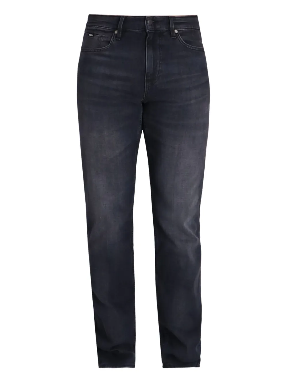 BOSS washed regular jeans Zwart