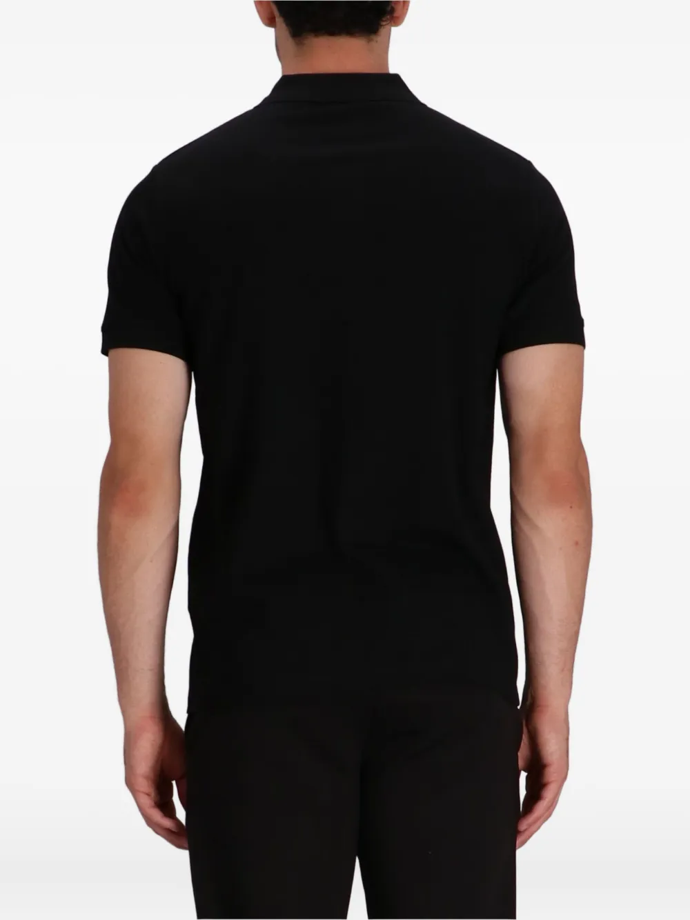 Karl Lagerfeld Poloshirt met geborduurd logo Zwart