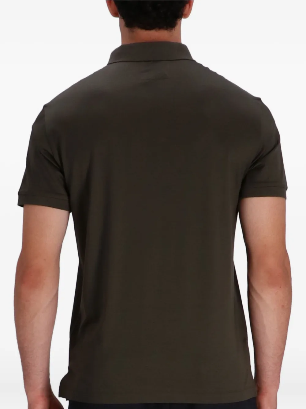 Emporio Armani eagle-logo polo shirt Bruin
