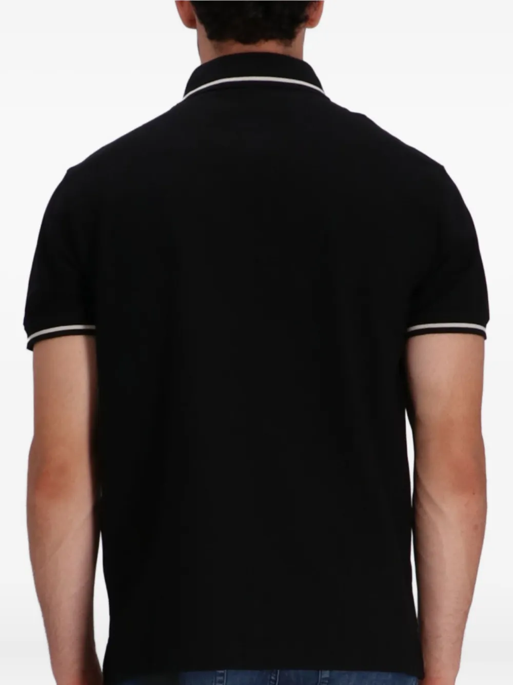 Emporio Armani Katoenen poloshirt - Zwart