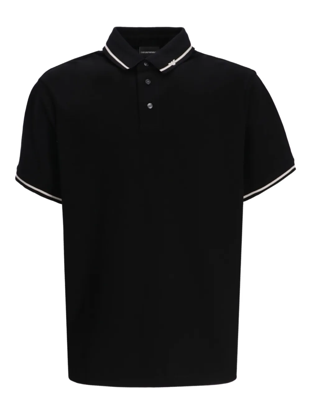 Emporio Armani Katoenen poloshirt Zwart