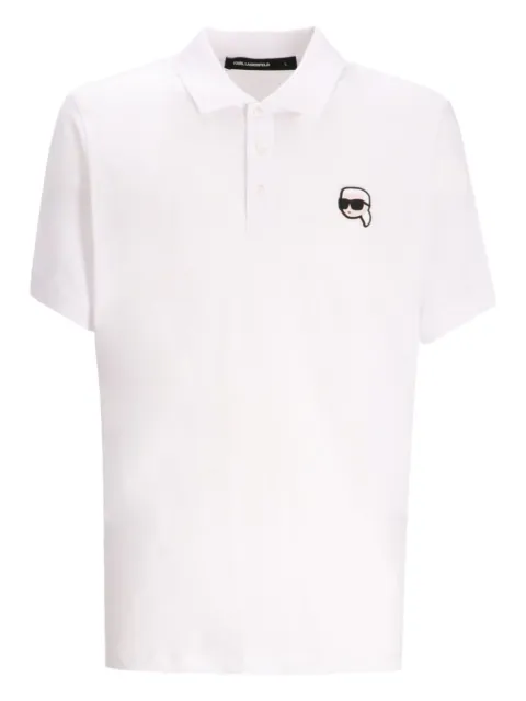 Karl Lagerfeld embellished polo shirt