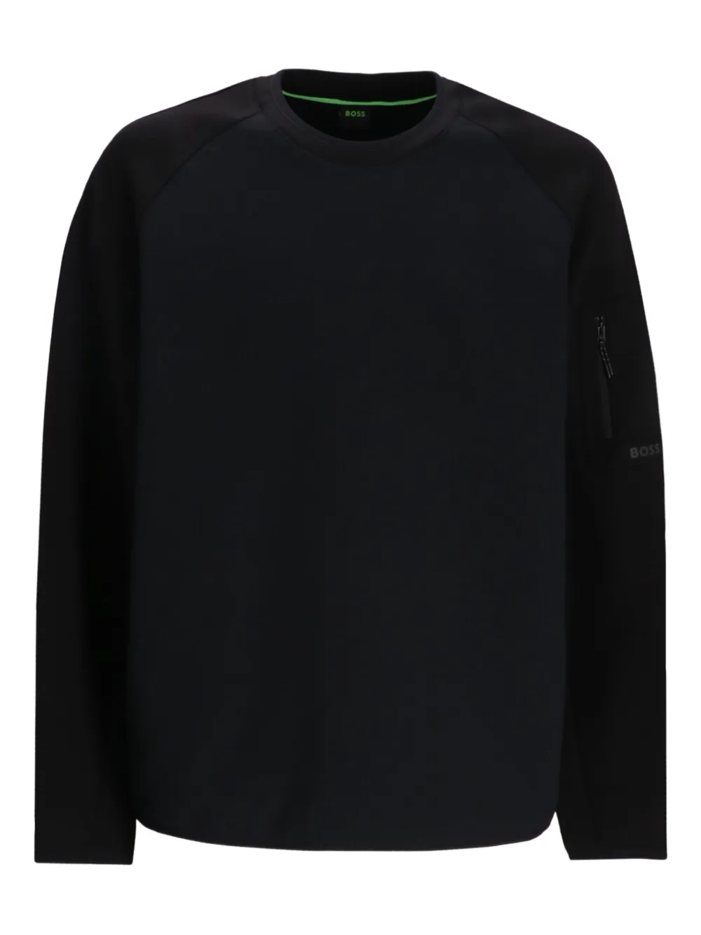 BOSS Sweater met raglan mouwen Zwart