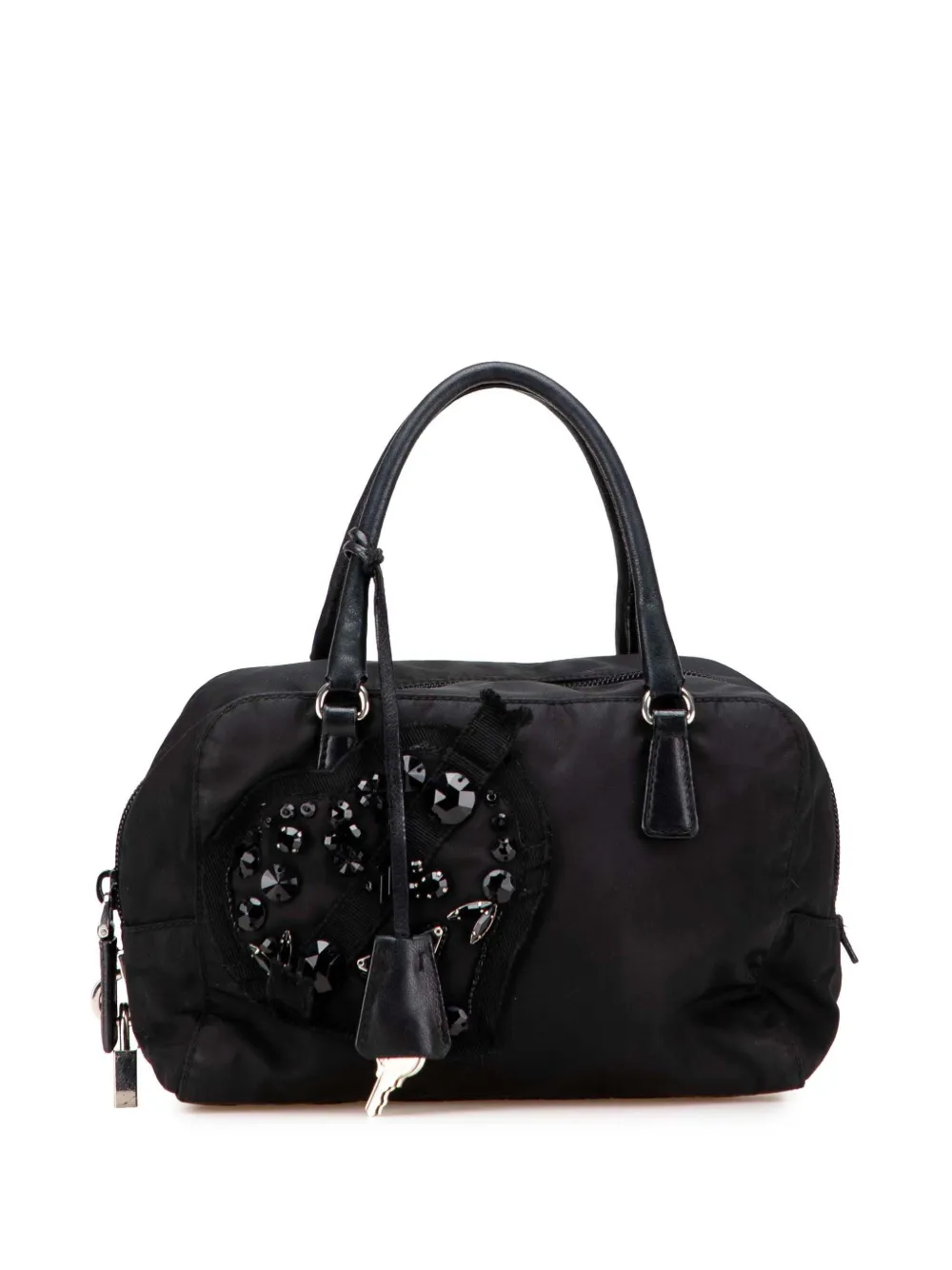 Pre-owned Prada 2000-2013 Tessuto Evening Heart Handbag