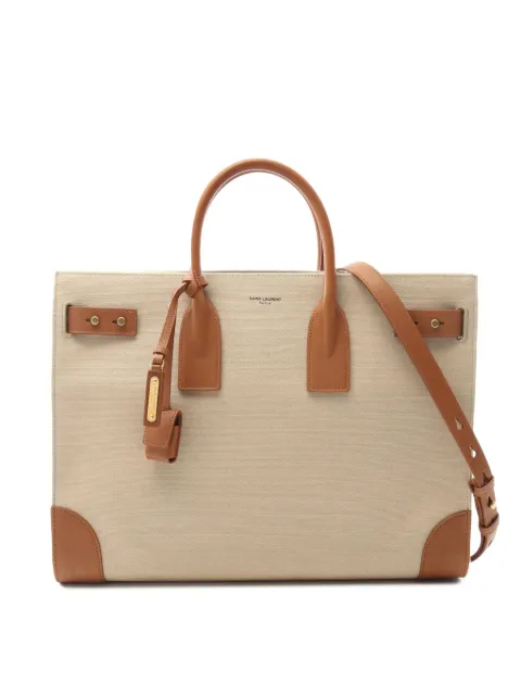 Saint Laurent Pre-Owned 2010-2025 Large Canvas Sac de Jour satchel