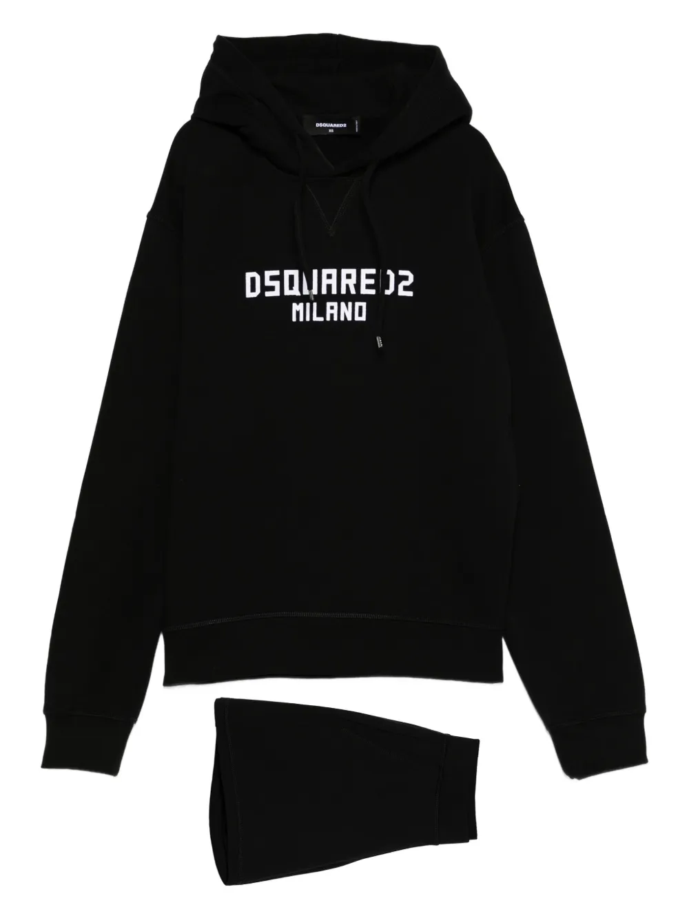 DSQUARED2 logo-print cotton tracksuit - Nero
