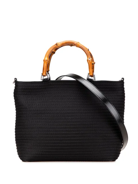Gucci Pre-Owned 20th Century Nylon Bamboo satchel