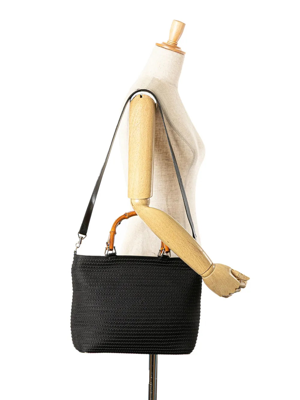 Gucci Pre-Owned 20th Century Nylon Bamboo satchel | Pre-Owned | Image 2