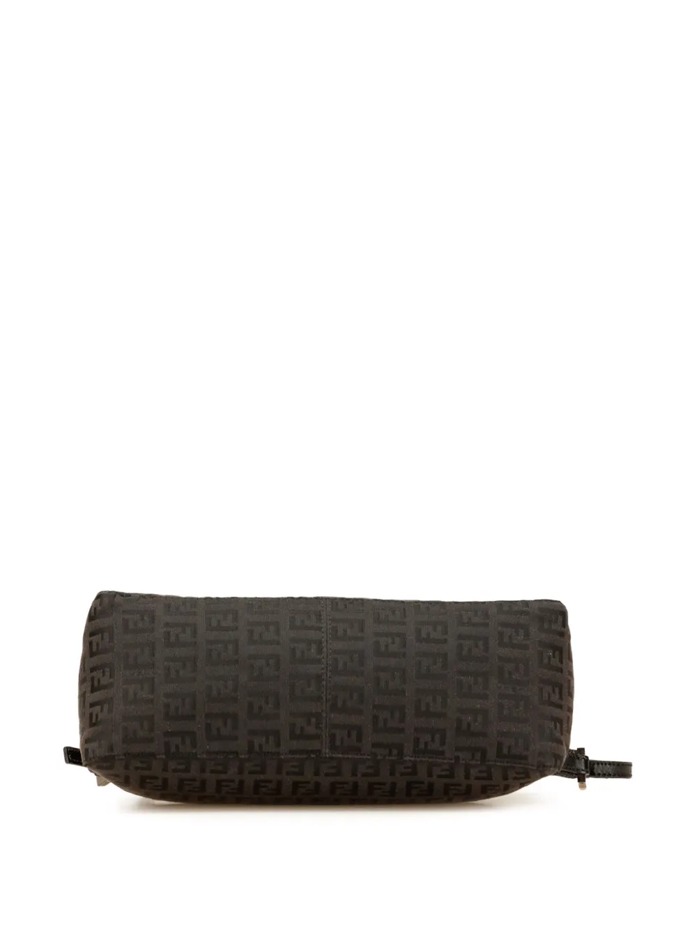 Pre-owned Fendi 2000-2010 Zucchino Canvas Pochette Shoulder Bag