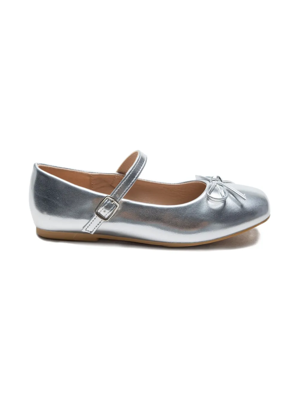 Tulleen Ballerina's met strik - Zilver
