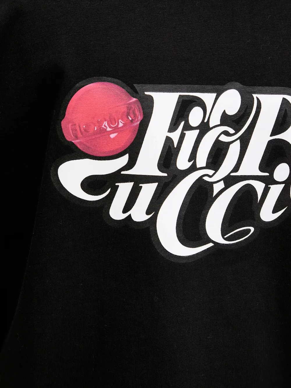 Fiorucci T-shirt met logoprint Zwart