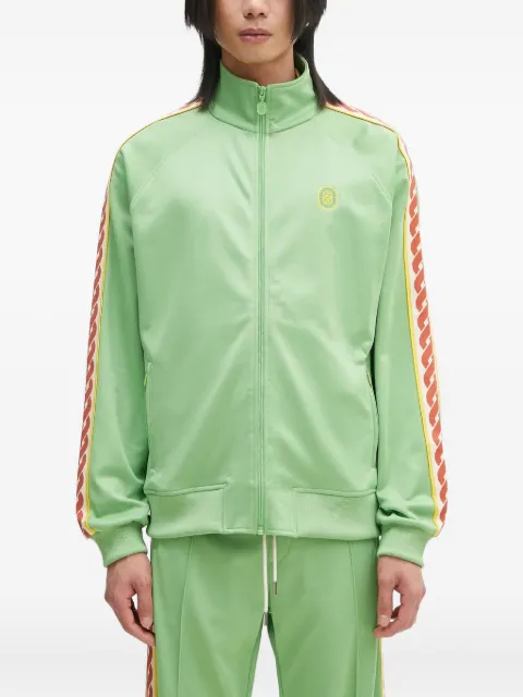 Drôle De Monsieur stripe-trimmed zip-up track top