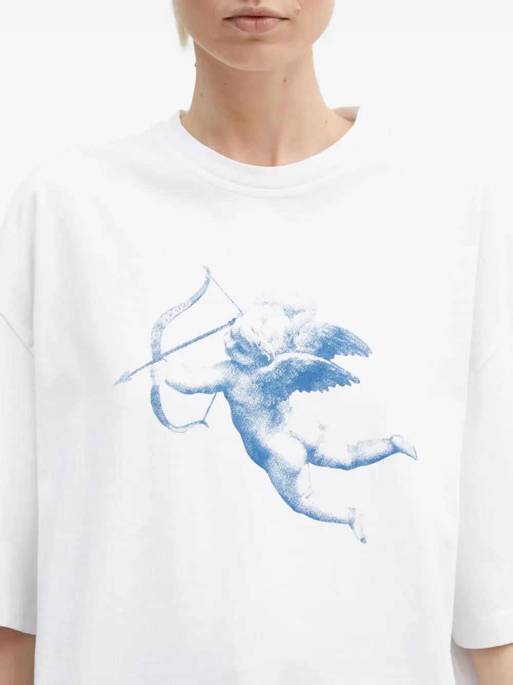 Fiorucci T-shirt met Cupid-print Wit