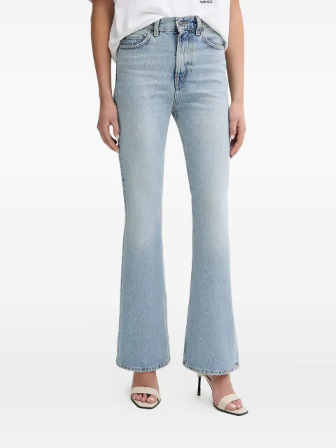 Fiorucci heart-detail flared jeans
