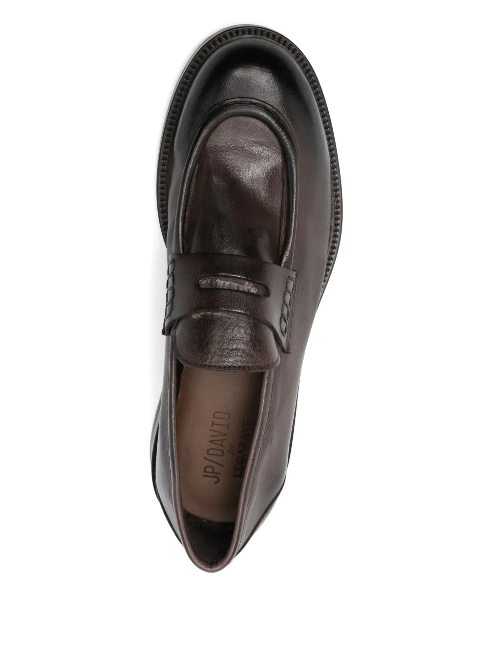 LeQarant penny-detail loafers Brown