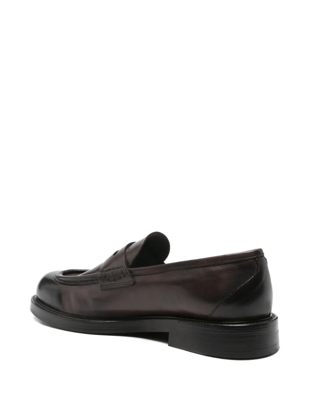 LeQarant penny-detail loafers Brown