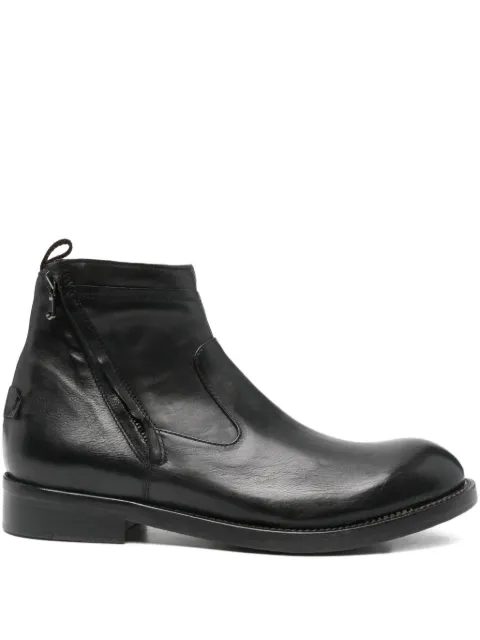 LeQarant zip-fastening leather boots