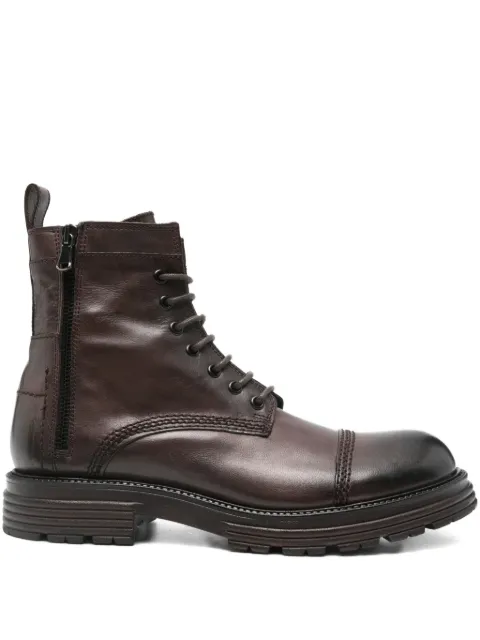 LeQarant lace-up zip-up boots