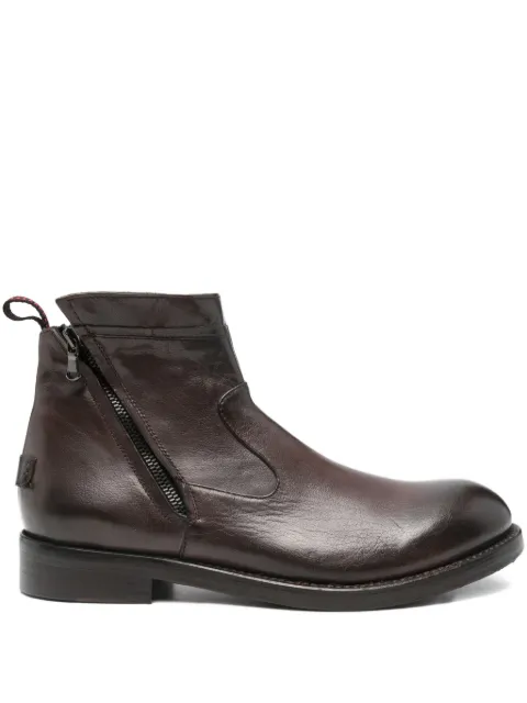 LeQarant zip-fastening leather boots