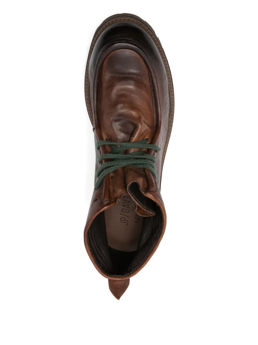 LeQarant lace-up leather boots Brown