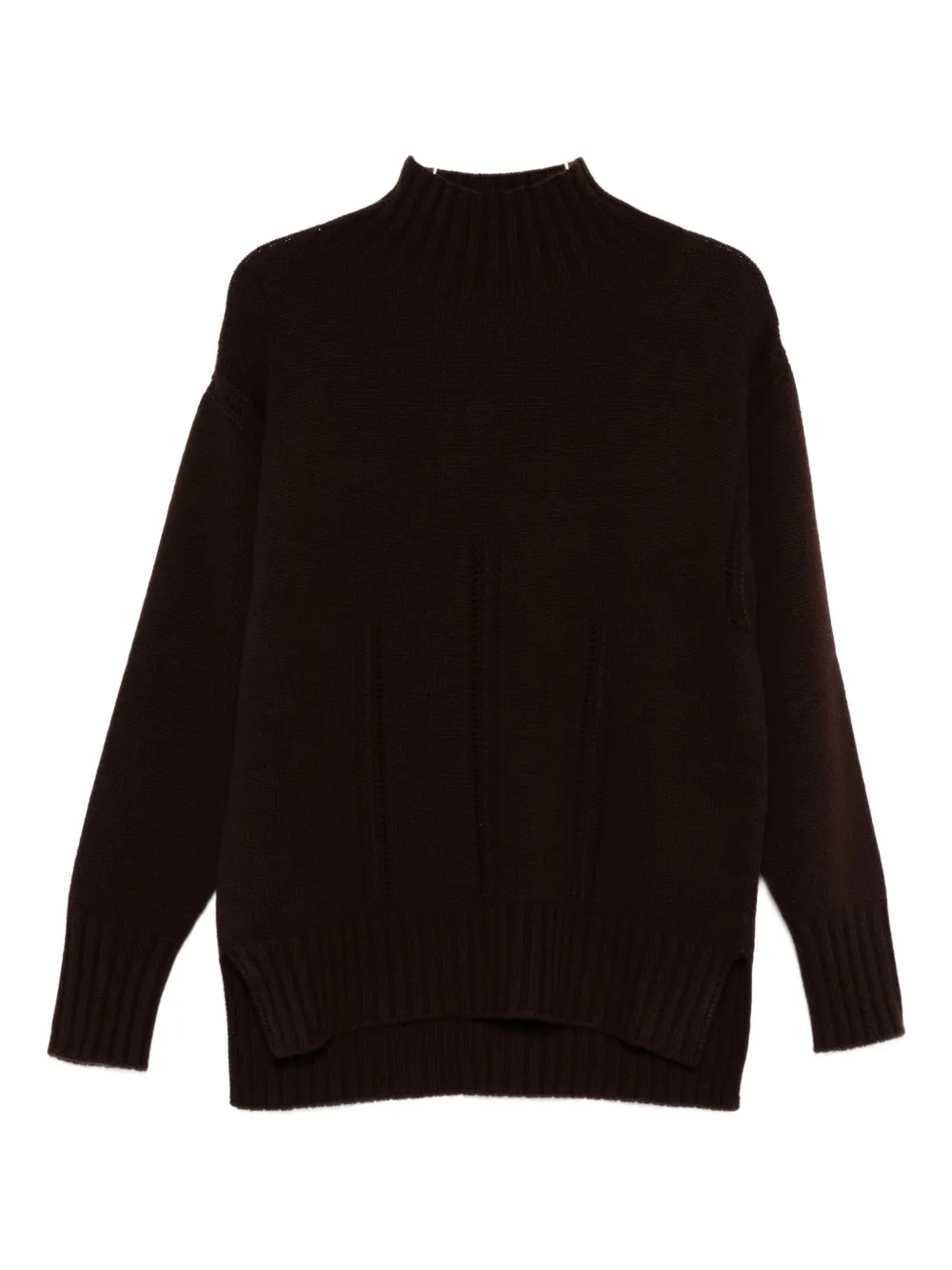 Tom Ford High-neck Ribbed Jumper In Brown