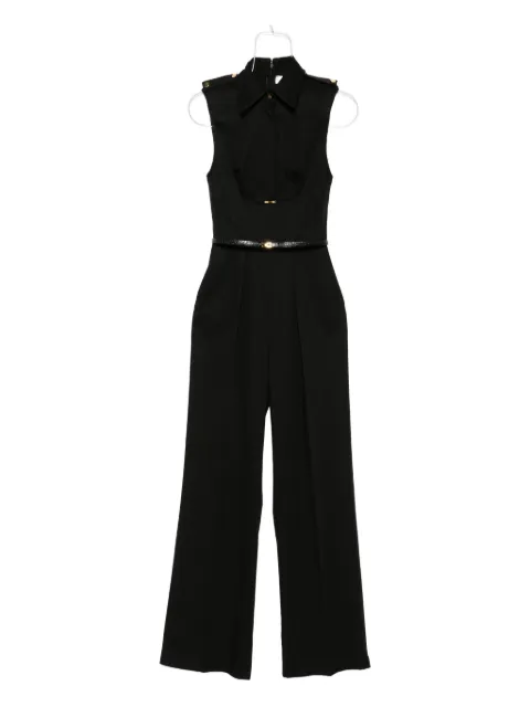Elisabetta Franchi collared belted jumpsuit