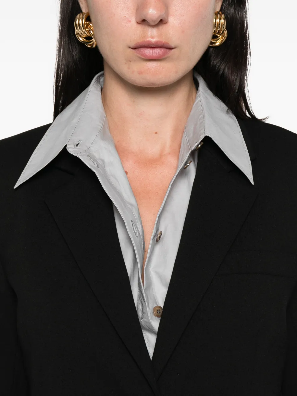 PINKO notched-lapel blazer Zwart