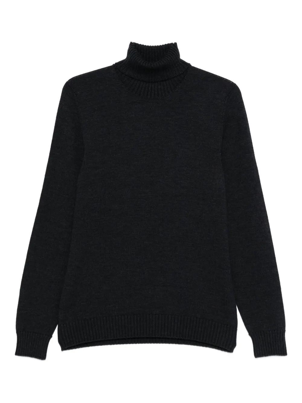 Drumohr turtleneck ribbed-neck sweater Grijs