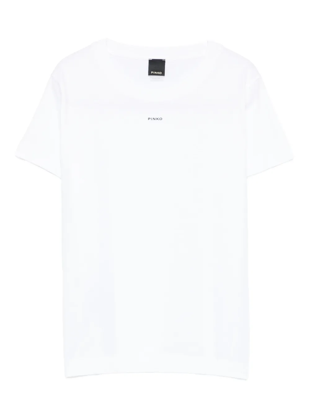 PINKO logo-print cotton T-shirt - ホワイト PINKO logo-print cotton T-shirt - ホワイト