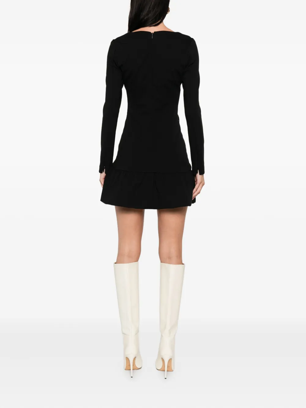 PINKO square-neck mini dress Zwart