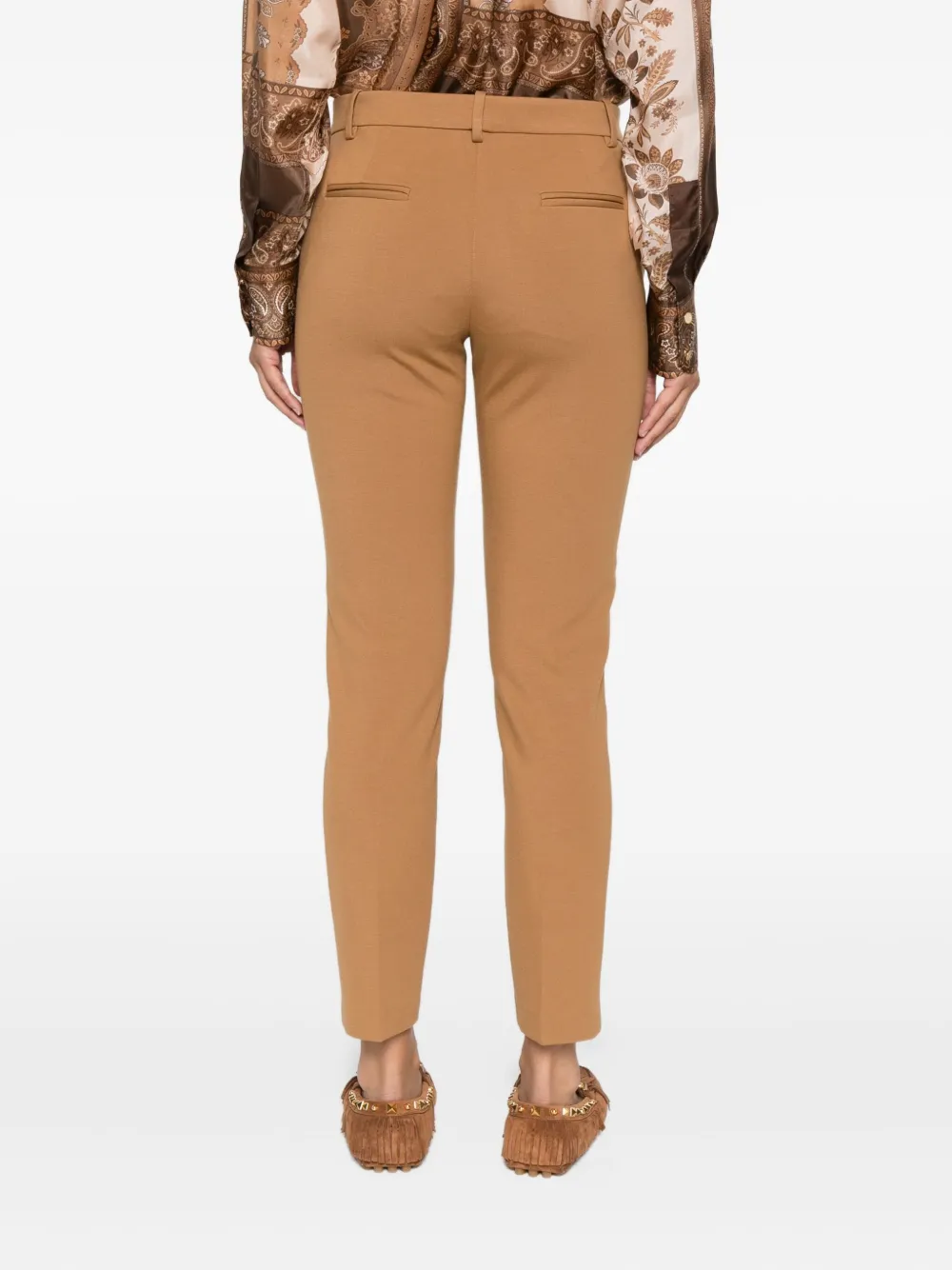 PINKO Broek met zijzak Bruin