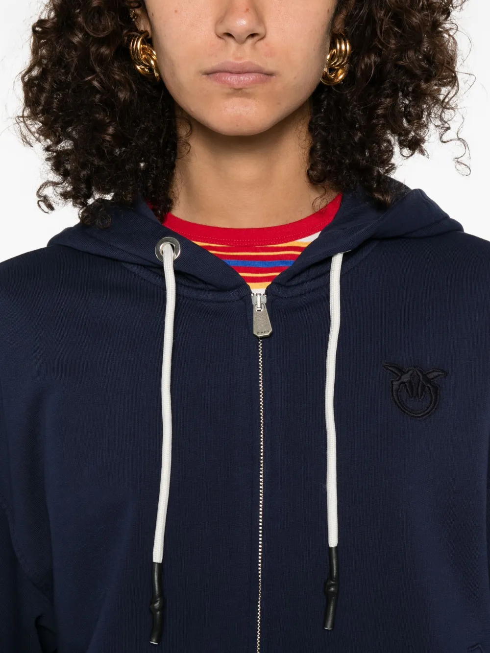 PINKO zip-up hoodie Blauw