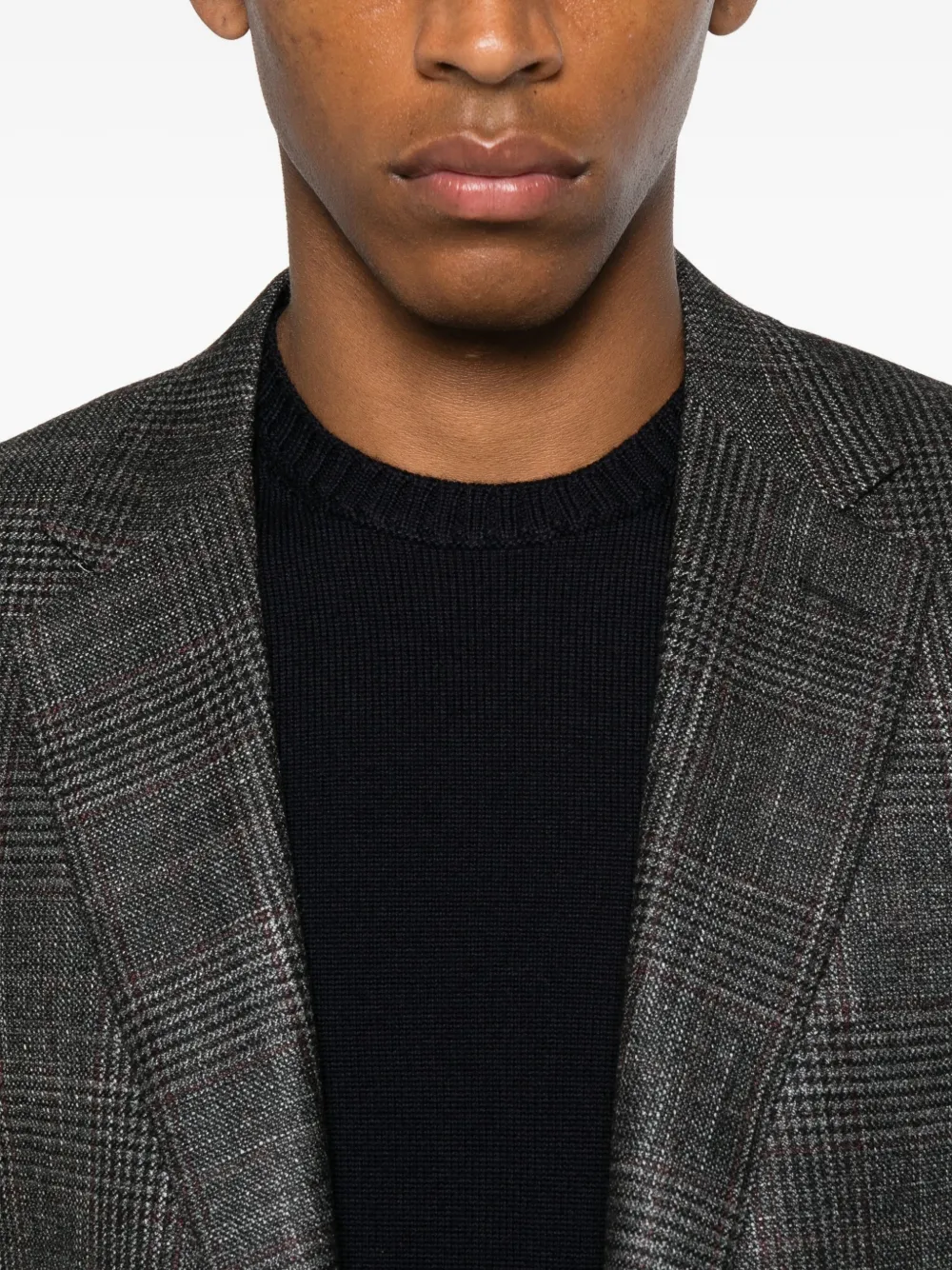 Drumohr merino wool crew-neck sweater Blauw
