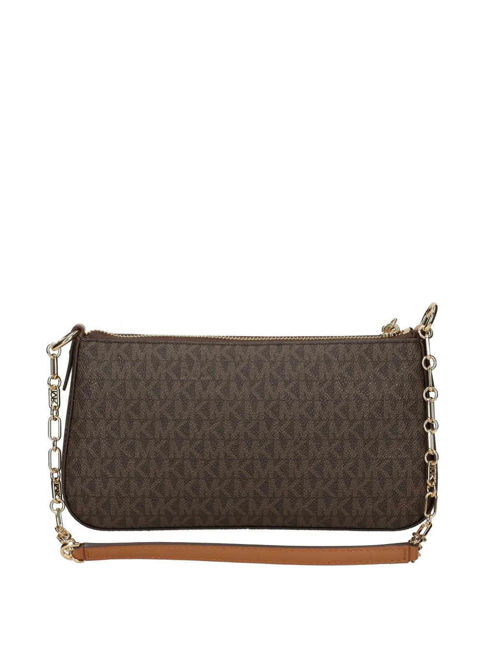Michael Kors Tas met monogram en kettingband Bruin