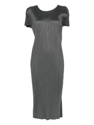 PLEATS PLEASE ISSEYMIYAKE チュニックワンピース　グレー BASICS – isseymiyake.com