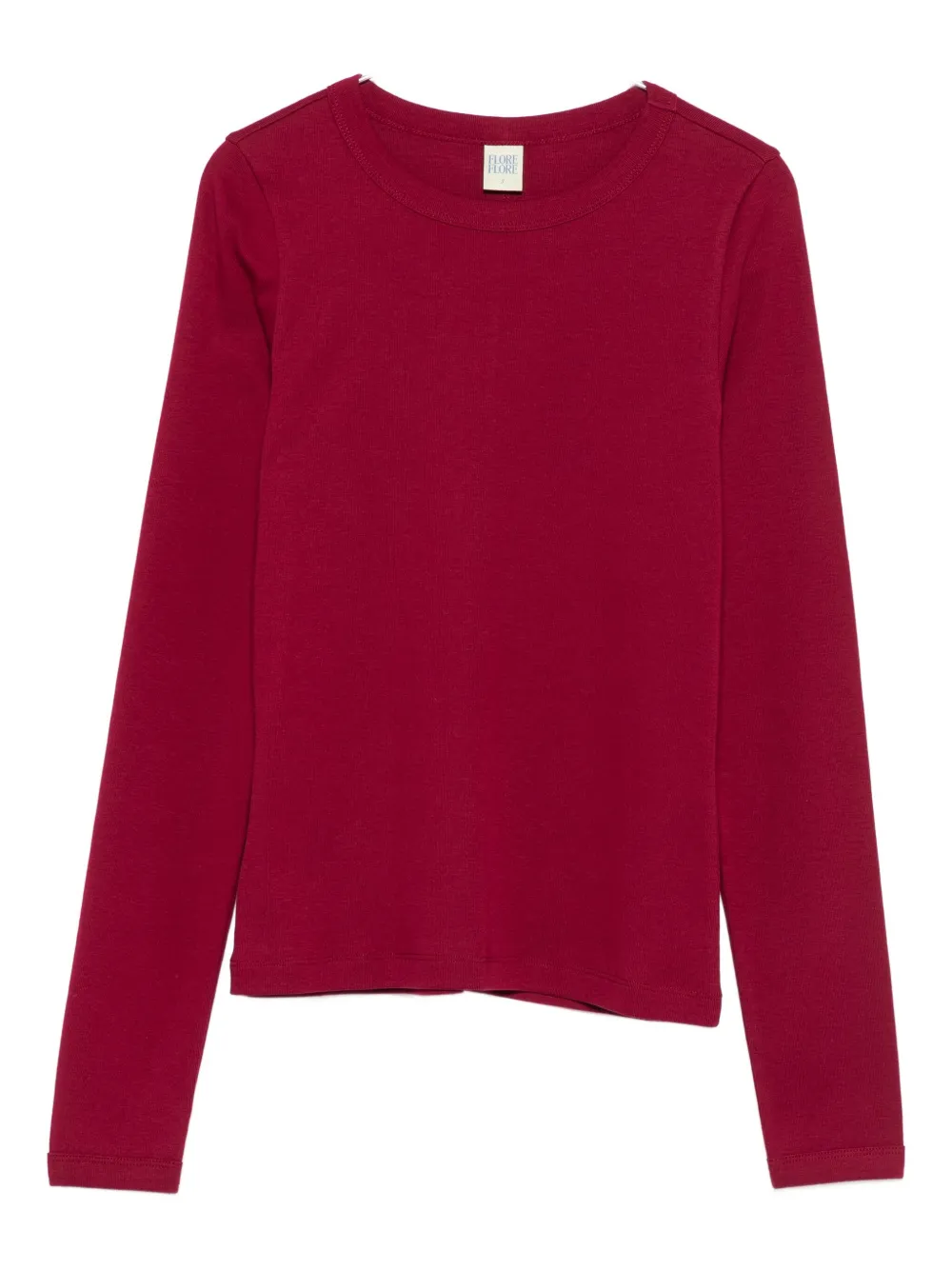Flore Flore Max Long-sleeve Round-neck T-shirt In Brown