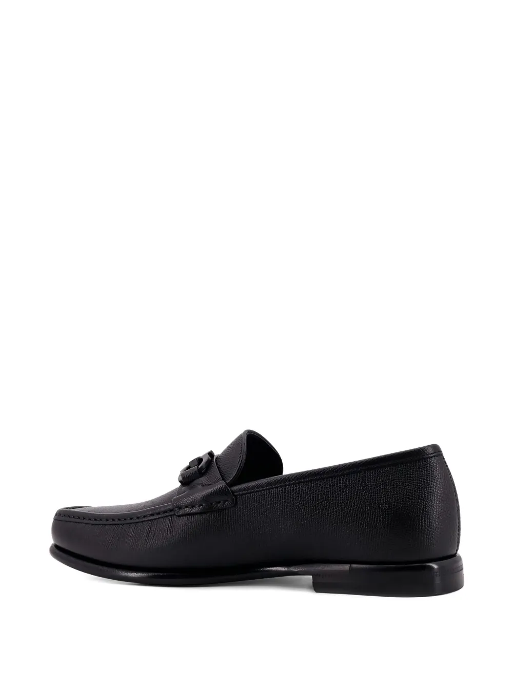 Ferragamo Gancini-ornament loafers Black