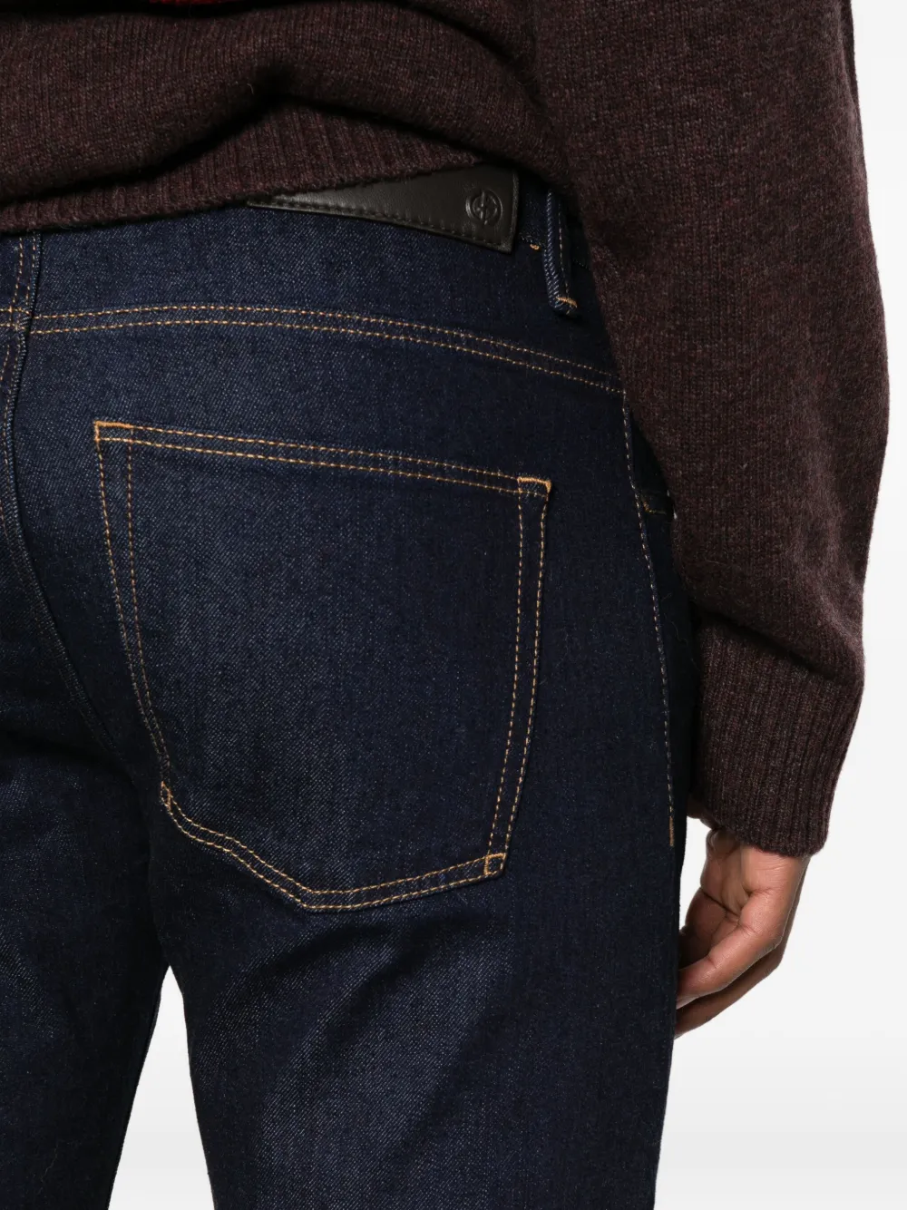 Giorgio Armani five-pocket jeans Blauw