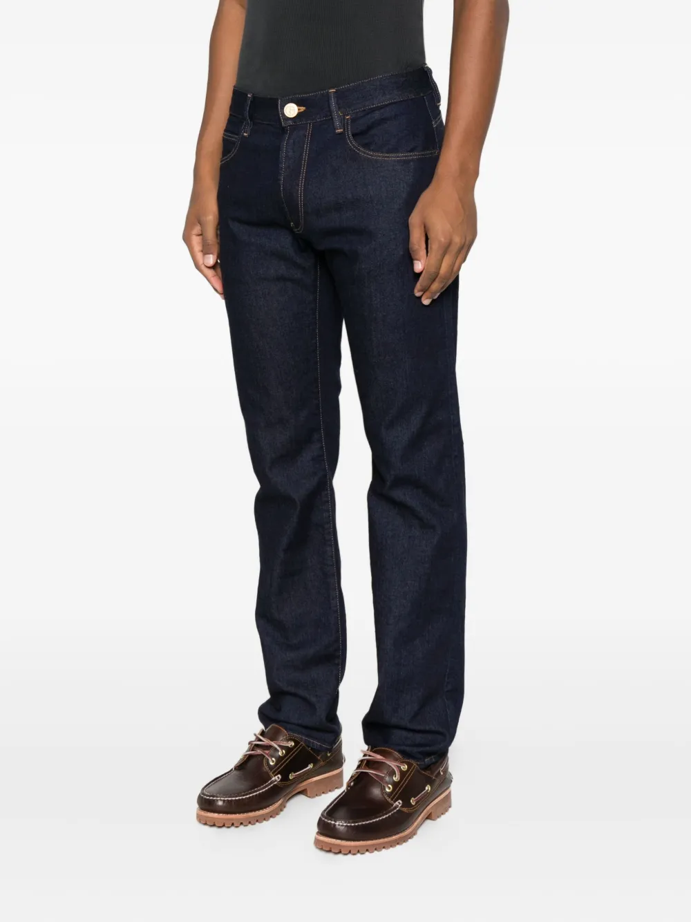 Giorgio Armani five-pocket jeans Blauw