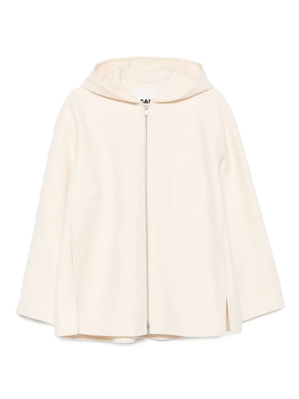 Jil Sander hooded zip-front jacket Beige