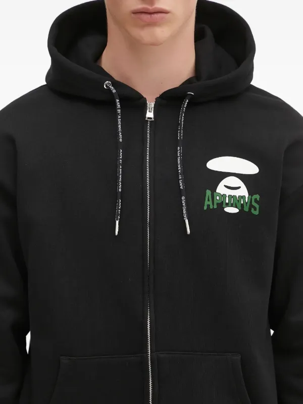 AAPE BY *A BATHING APE® ジップアップ パーカー | ブラック