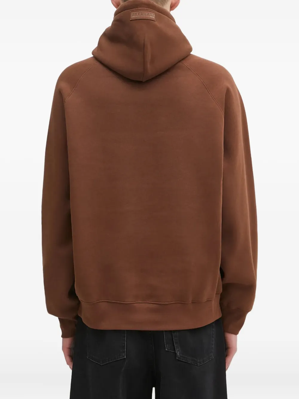 AAPE BY *A BATHING APE Hoodie met geborduurd logo Bruin