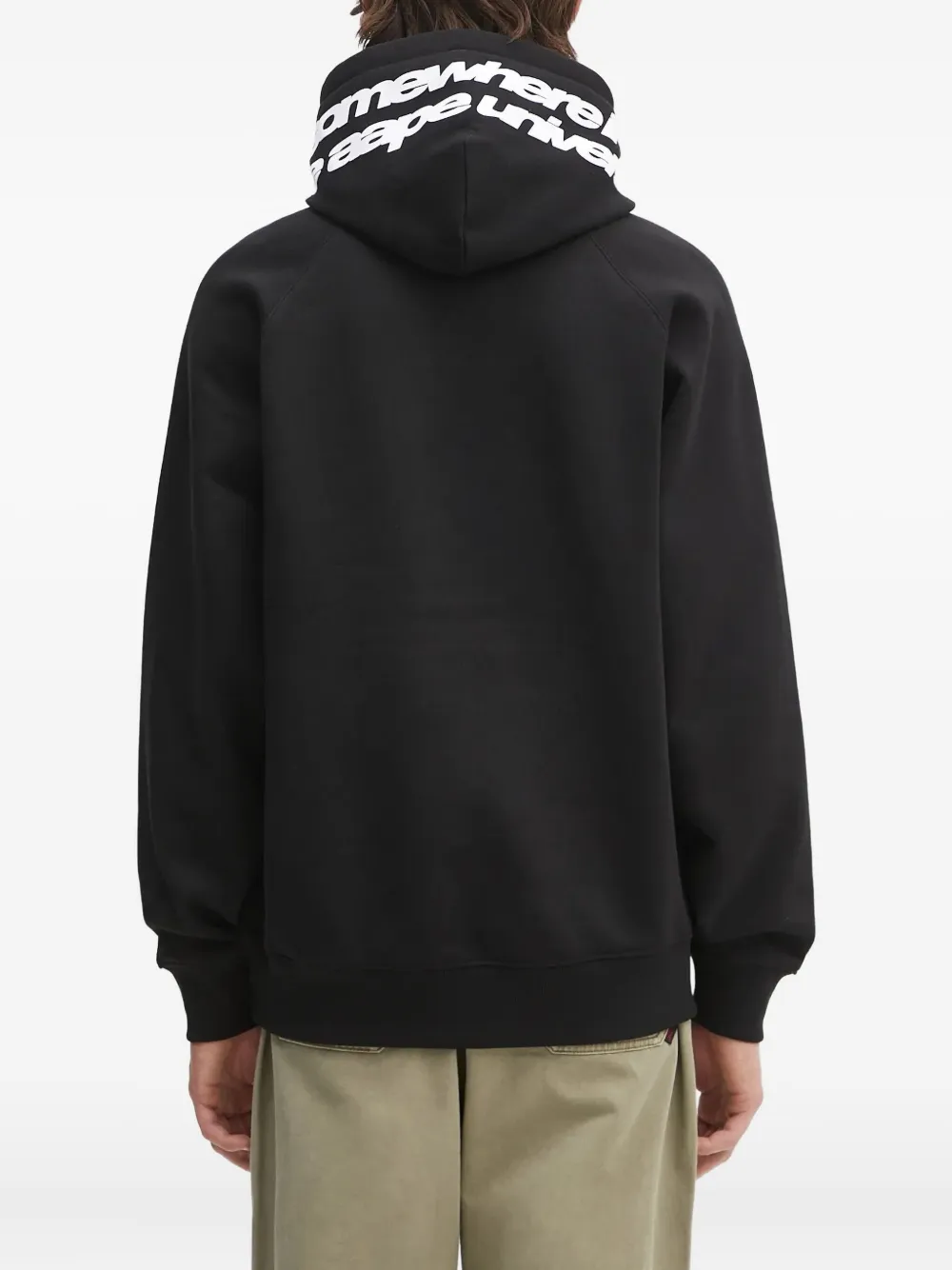 AAPE BY *A BATHING APE Hoodie met Moonface-logo Zwart