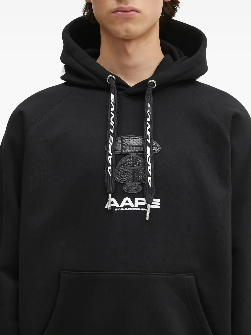 AAPE BY *A BATHING APE Hoodie met Moonface-logo Zwart