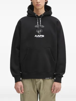 AAPE BY *A BATHING APE® Moonface Logo パーカー | ブラック 