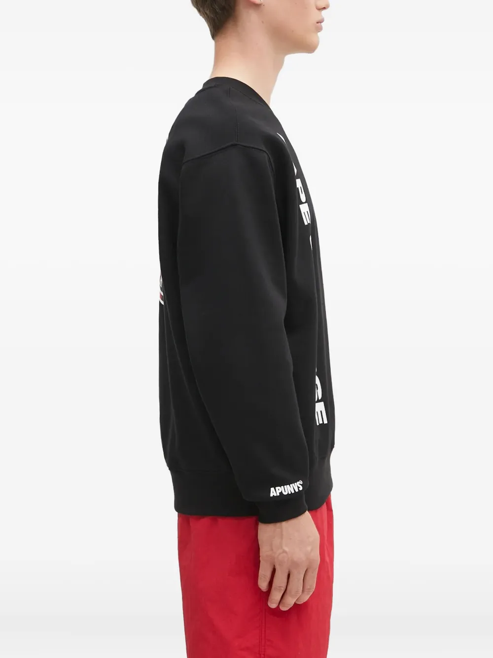 AAPE BY *A BATHING APE Sweater met grafische print Zwart
