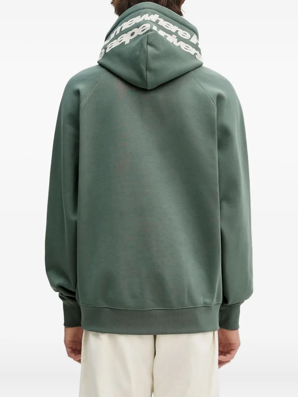 AAPE BY *A BATHING APE Hoodie met logo Groen