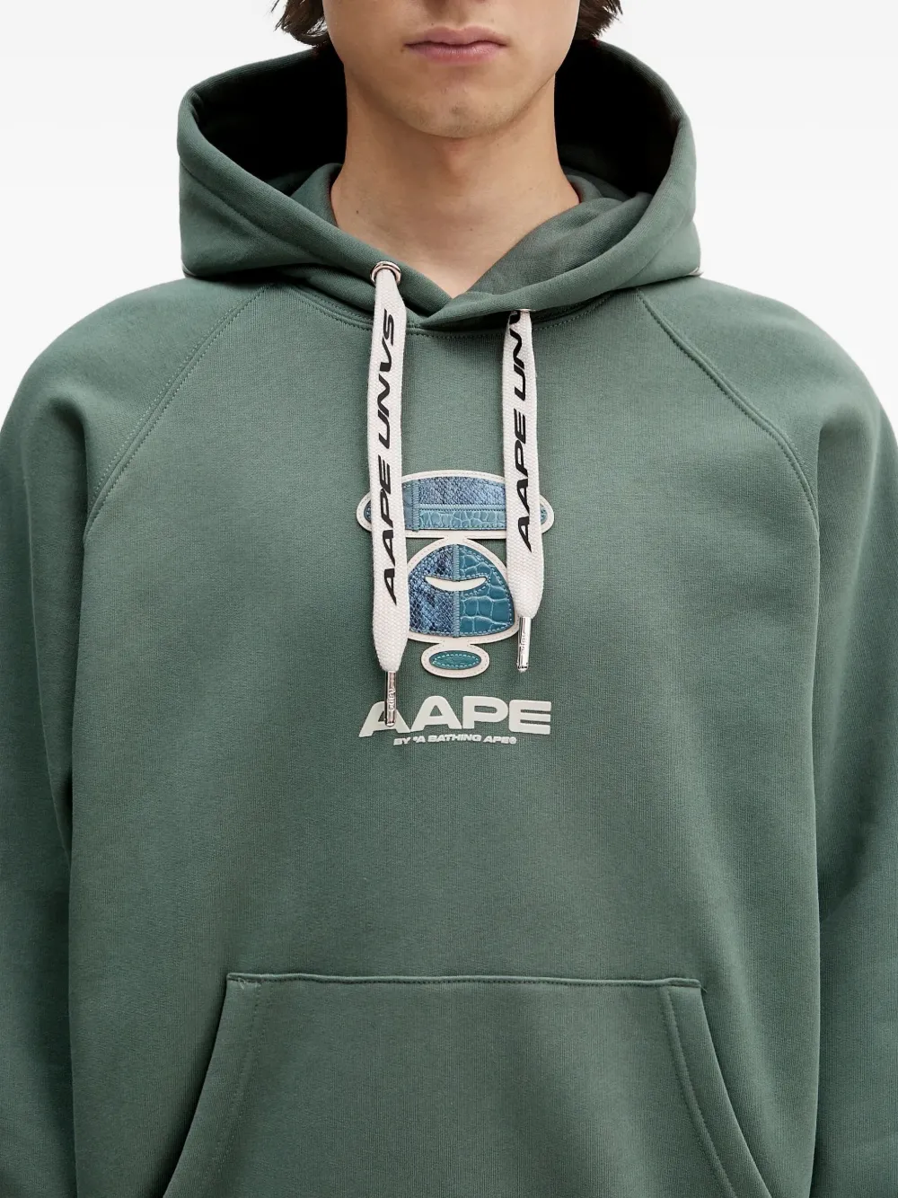 AAPE BY *A BATHING APE Hoodie met logo Groen