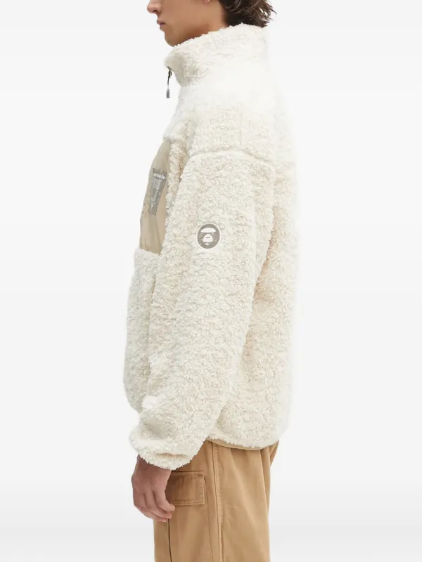AAPE BY *A BATHING APE® Aape Now フリースジャケット | ニュートラル