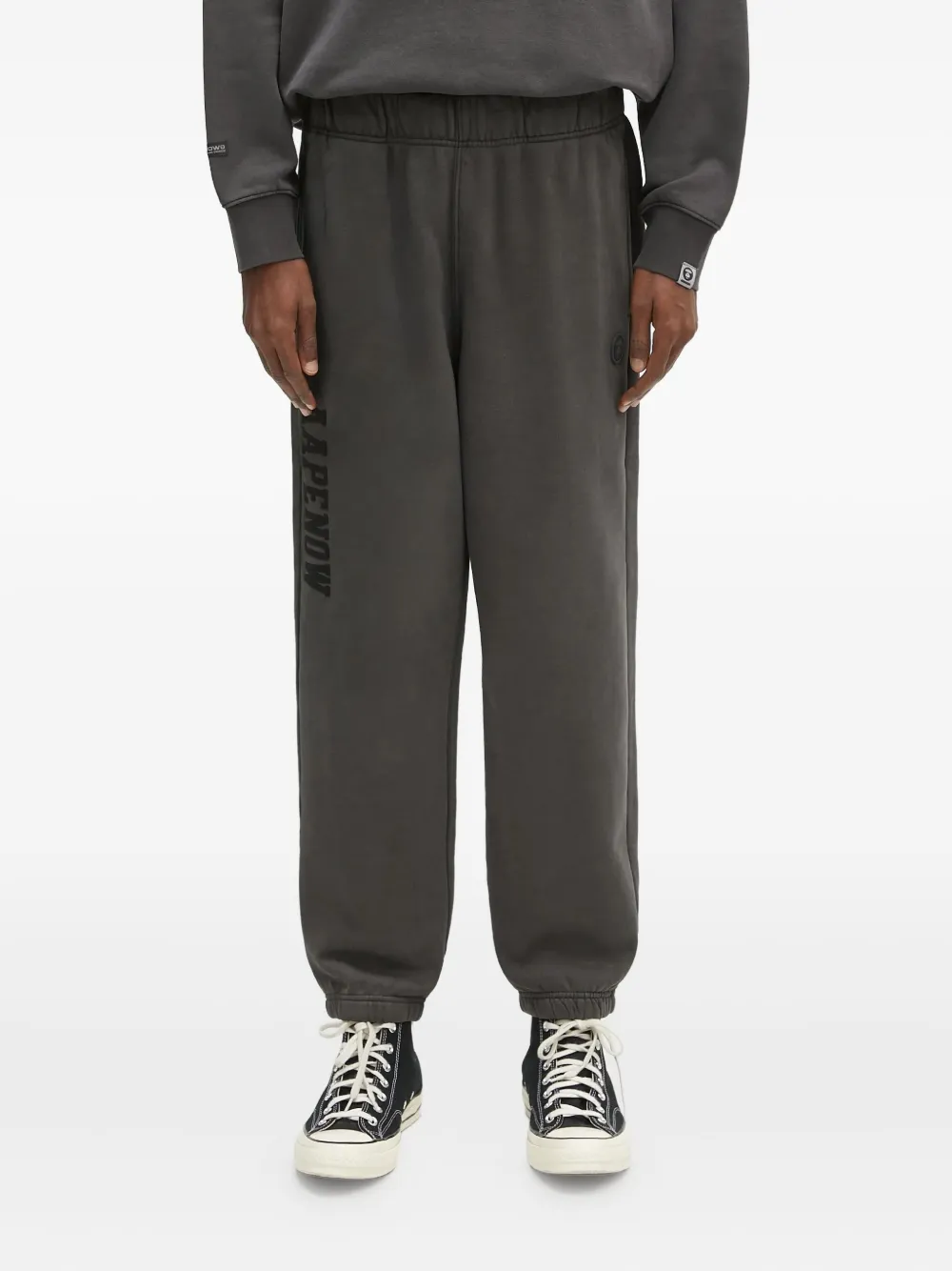 AAPE BY *A BATHING APE logo-patch track pants Grijs